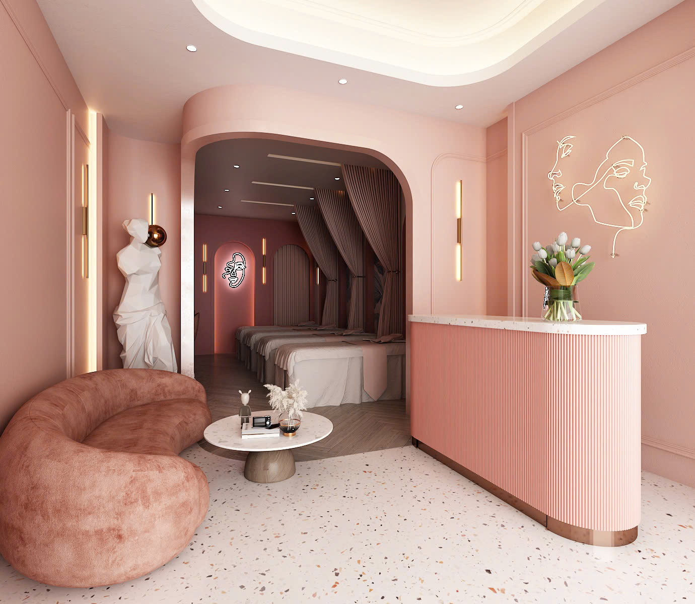 Thiết kế nội thất spa